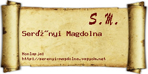 Serényi Magdolna névjegykártya